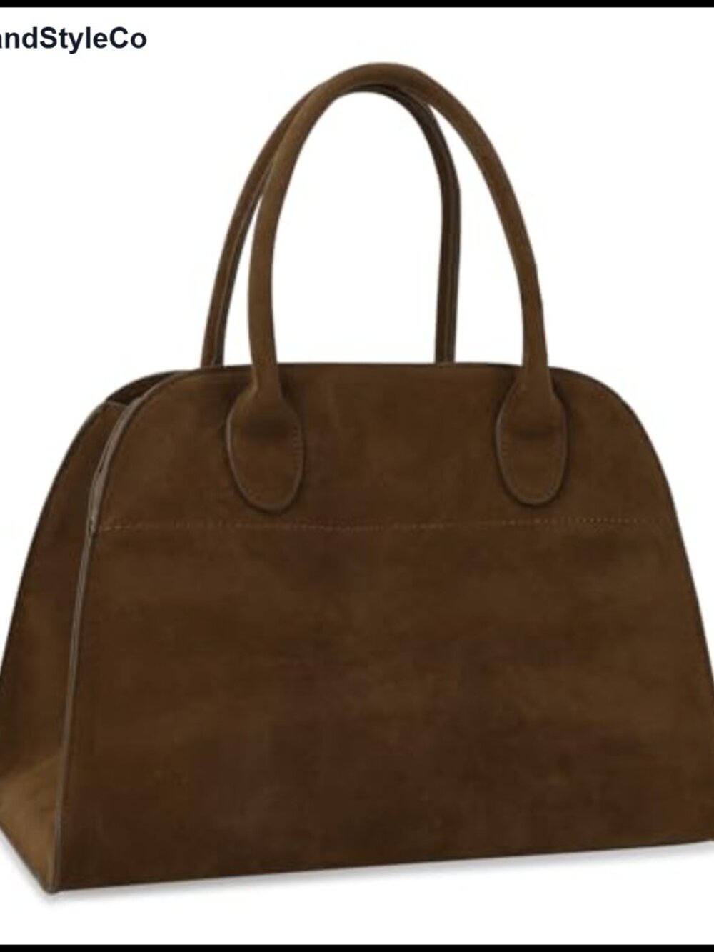 Large Suede Tote Bag Vegan Shoulder Satchel Office Travel